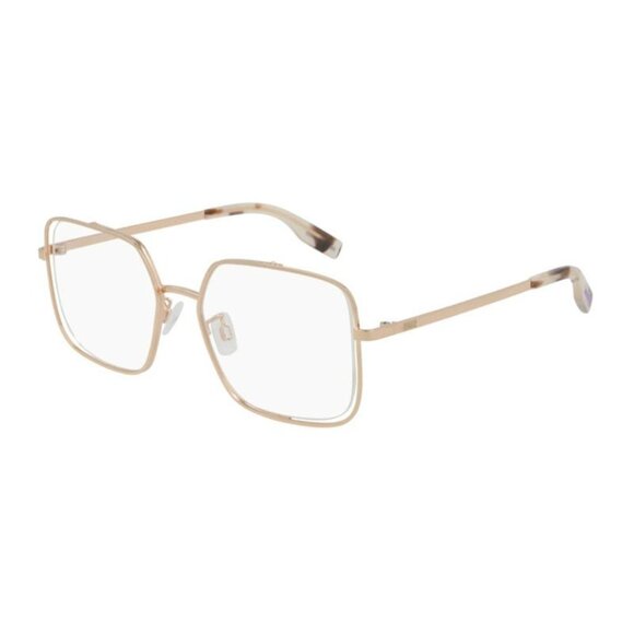 NEW ALEXANDER MCQUEEN EYEGLASSES MQ0318O 003 WOMEN GOLD EYEWEAR - Picture 1 of 3